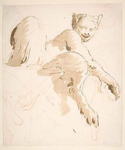Seated Satyress