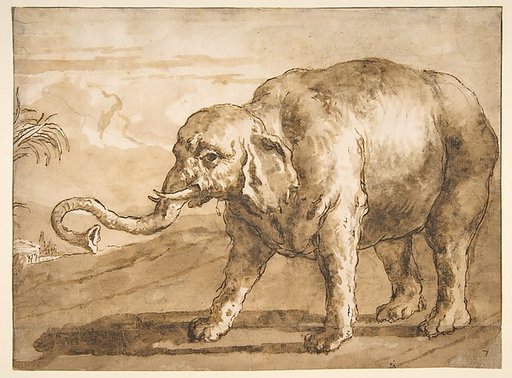Elephant in a Landscape
