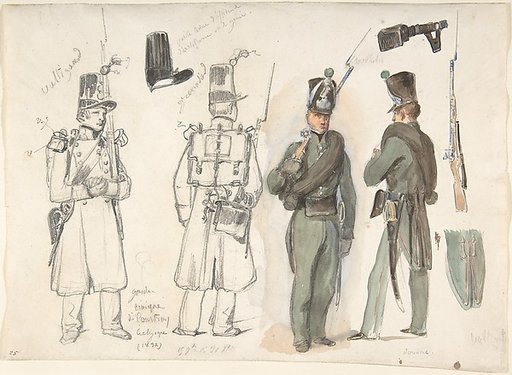 Uniforms of the civil guard in Courtray, Belgium