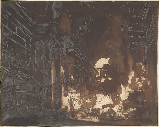 Washerwomen in a Ruined Gallery