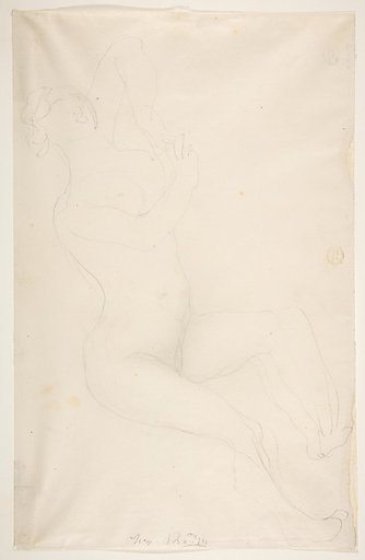 Reclining nude female figure