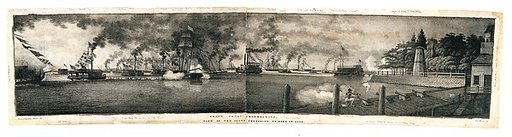 Grand Canal Celebration: View of the Fleet Preparing to Form in Line