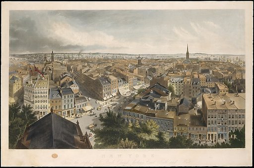 New York from the Steeple of St. Paul's Church, Looking East, South, and West