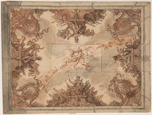 Design for the Decoration of a Ceiling with the Allegories of the Four Continents and the Signs of the Zodiac