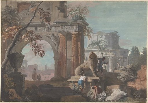 Capriccio with Roman Ruins
