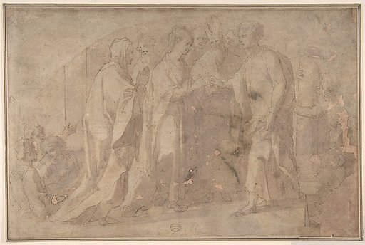 The Marriage of the Virgin (Lunette)