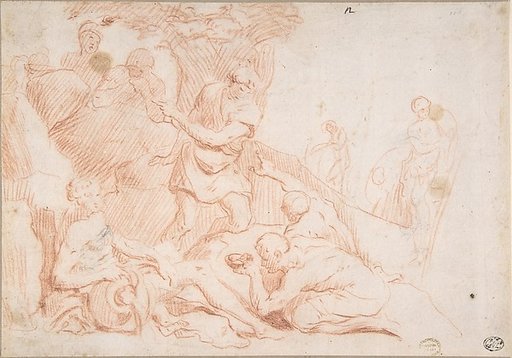 Figures and a River God