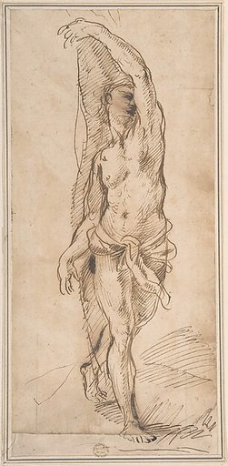 Nude Figure (Saint Sebastian?)