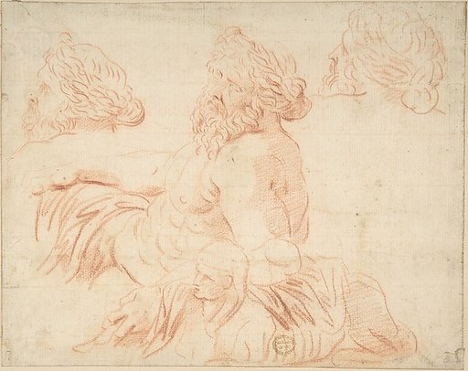 Study from a Statue of a River God