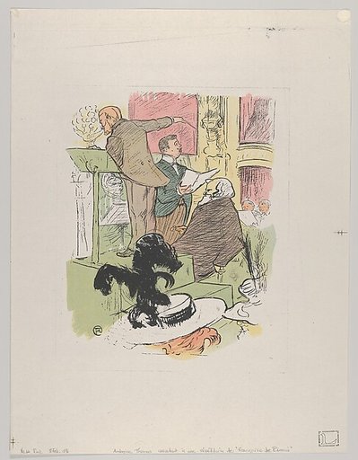 Ambroise Thomas assistant à une répétition de Françoise de Rimini, from Le Rire, No. 66, 8 February 1896