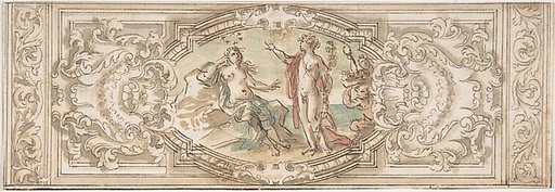 Design for a Panel with a Depiction of Bacchus and Ariadne