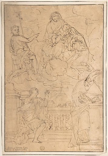 Madonna and Child with Saint John the Baptist and three other Saints