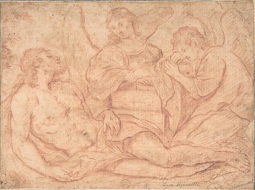 Dead Christ Mourned Over by Angels