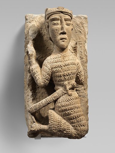 Sculpture of a Kneeling Knight or King