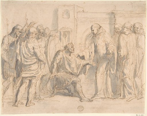 Saint Benedict and King Totila