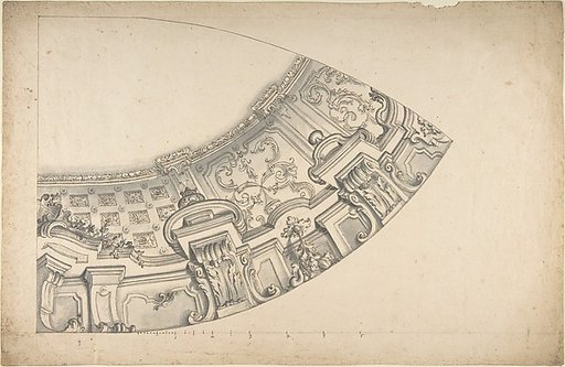 Design for a Curved Ornamental Cove to Support a Dome (?)
