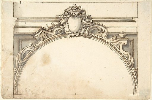 Design for an Arch Surmounted by a Cartouche with a Ducal Crown