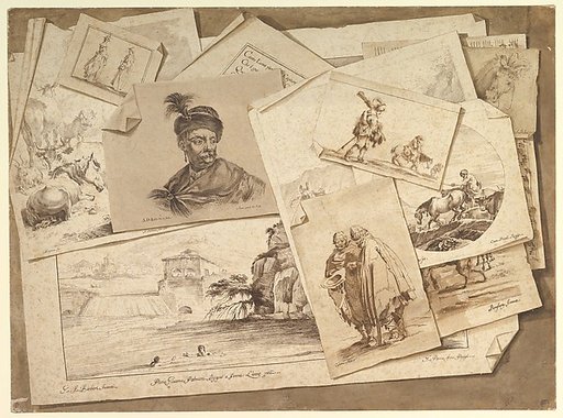 Trompe-l'Oeil Exercise: Prints on a Table Top
