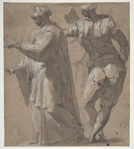 Two Standing Male Figures