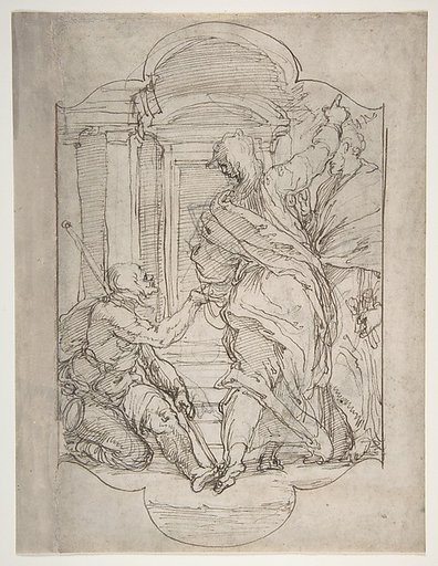 Saint Peter and Saint John Healing a Cripple at the Gate of the Temple