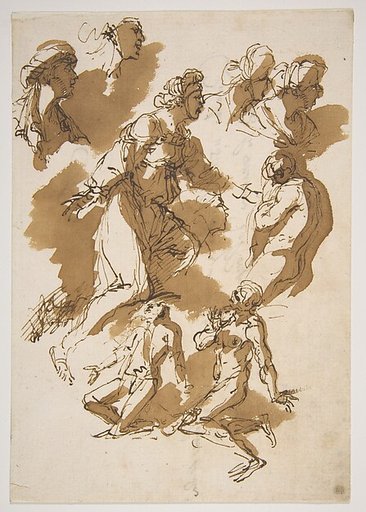 Studies of Kneeling Figures