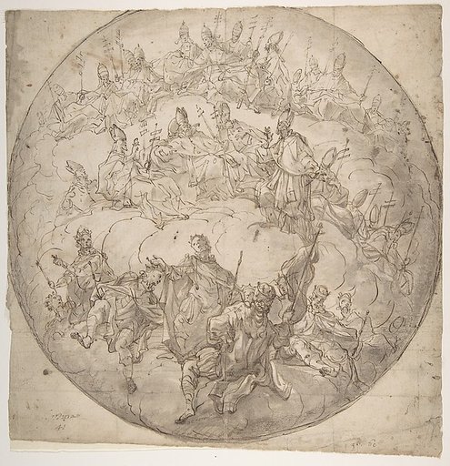 Kings, Bishops and Popes: design for ceiling