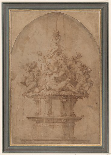 Design for a Fountain with River Gods and Nymphs