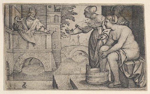 David and Bathsheba, from "Scenes from the Old Testament"