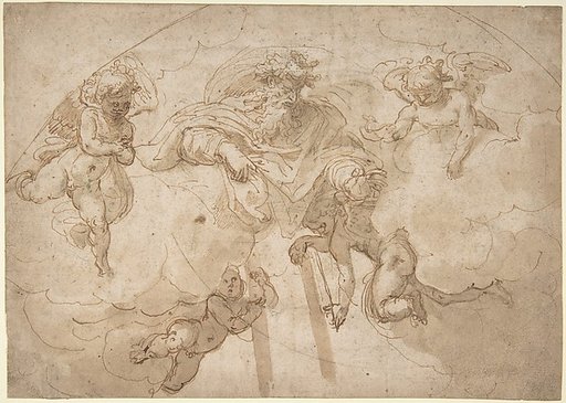 God the Father with Four Angels