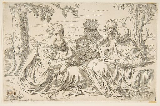 Holy Family with Saint Elizabeth and Saint John the Baptist