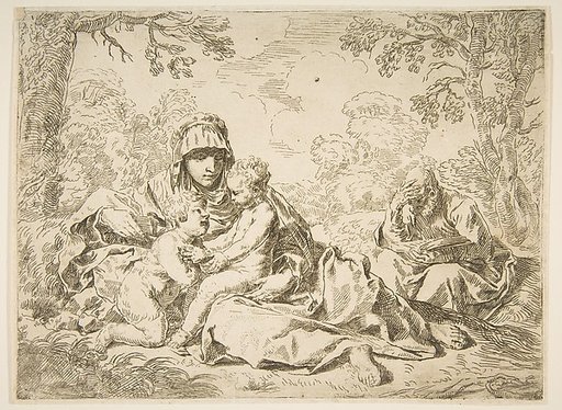 The Holy Family with Saint John the Baptist