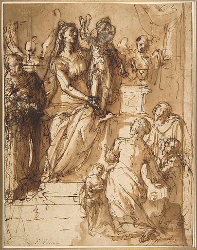The Virgin and Child with Saint Joseph, Attendant Angels, and a Group of Supplicants