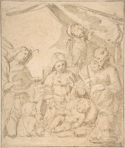 The Holy Family with Angels