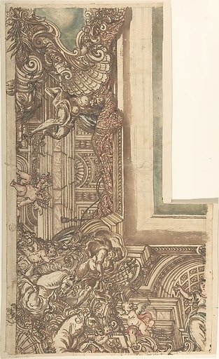 Ceiling Design with Neptune in Corner