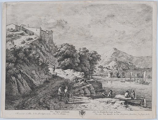 View of the Water Along the Route from Sienna to Rome