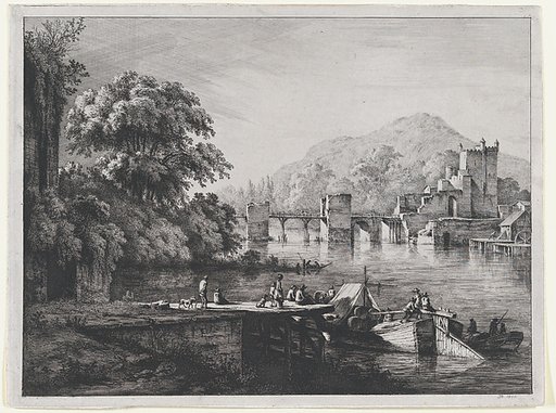 View of the Château de Sainte-Colombe in Dauphiné
