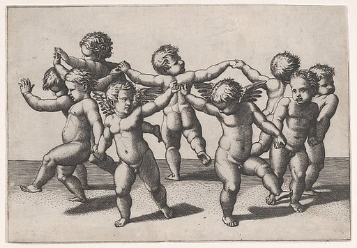 Putti dancing in a circle