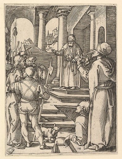 Christ presented to Pilate by henchmen, from "The Passion of Christ", after Dürer