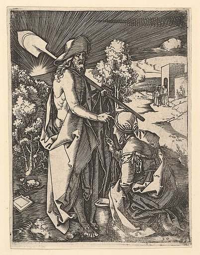 Christ Appearing to the Magdalen as a gardener, from "The Passion of Christ", after Dürer