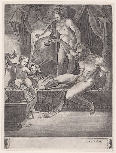 The Young Hercules in His Cradle