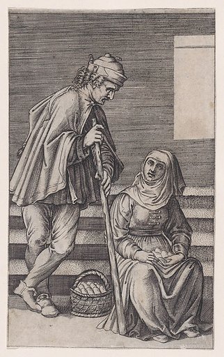 Peasant and a Woman with Eggs