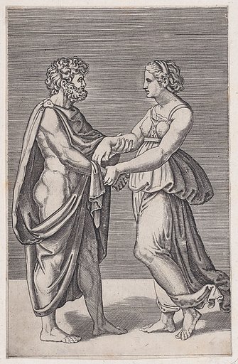 Man and Woman Holding Hands