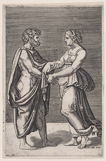 Man and Woman Holding Hands
