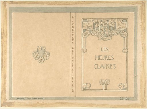 Design for "Les Heures Claires"  by Emile Verhaeren