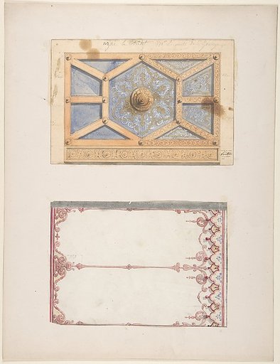 Designs for Ceiling and Wall Decoration for Monsieur Lecomte de la Grange