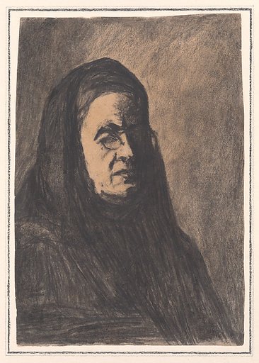 Bust of a Woman Wearing a Pince-nez (Wife of the Artist)