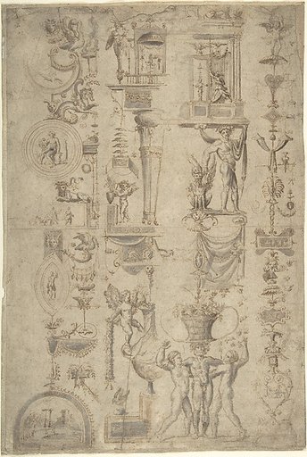 Design of Antique-Style Ornament ("Grotteschi")