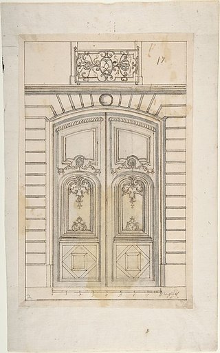 Design for a Doorway to a Rusticated Palace