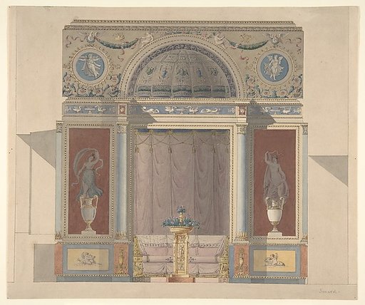 Study for an Arched Alcove with a Canapé
