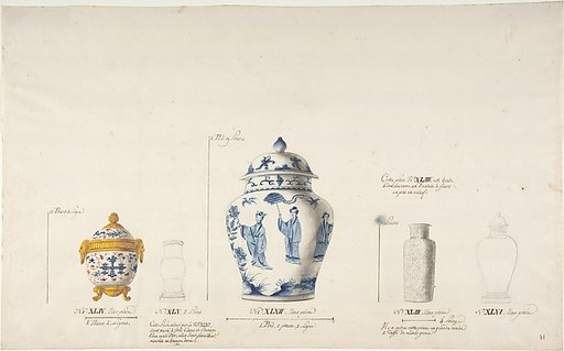 Design for Five Vases